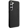 Mercedes Benz Samsung Galaxy S23 Plus Mercedes AMG dėklas Carbon Stripe&Embossed (AMHCS23MBLSCA) juodos spalvos