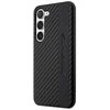 Mercedes Benz Samsung Galaxy S23 Plus Mercedes AMG dėklas Carbon Stripe&amp;Embossed (AMHCS23MBLSCA) juodos spalvos