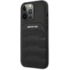 Apple iPhone 14 Pro Mercedes AMG odinis dėklas Debossed Lines (AMHCP14LGSEBK) juodos spalvos