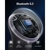 BASEUS belaidės bluetooth ausinės TWS ENC IPX4 Bowie E18 violetinės spalvos