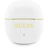 Guess Auksinė Line Glossy Classic Logo TWS belaidės ausinės baltos spalvoas