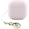 Ausinės TWS Guess Glossy Effect Printed Classic Logo & Charm rožinės spalvos