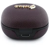Ausinės Guess PU Grained Script Metal Logo ENC TWS Belaidės Earphones Burgundy