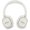 Guess Rectangle Metal Script Logo ENC belaidės ausinės baltos spalvos