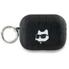 Apple AirPods 3 Karl Lagerfeld Cover Monogram Choupette Head ausinių dėklas juodos spalvos