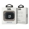 Apple AirPods 3 Karl Lagerfeld Cover Monogram Choupette Head ausinių dėklas juodos spalvos