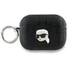 Apple AirPods 3 Karl Lagerfeld Cover Monogram Karl Head ausinių dėklas juodos spalvos