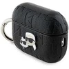 Apple AirPods 3 Karl Lagerfeld Cover Monogram Karl &amp; Choupette Head ausinių dėklas juodos spalvos