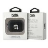 Apple AirPods 3 Karl Lagerfeld Cover Monogram Karl Head ausinių dėklas juodos spalvos