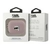 Apple AirPods 3 Karl Lagerfeld Cover Monogram Karl Head ausinių dėklas rožinės spalvos