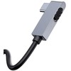 Baseus HUB Bend Angle No.7 Multifunctional (Type-C to 2xUSB3.0 + HDMI 4K + PD 100W + 3.5mm + TF) Upgraded version Space Gray (CAHUB-CWJ0G)