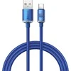 Baseus Crystal Shine kabelis USB - USB-C 5A 100W 1.2m mėlynas