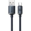 Baseus Crystal USB-USB-C laidas, 100W, 2m - juodas