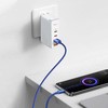 Baseus Crystal Shine kabelis USB - USB-C 100W 2m mėlynas
