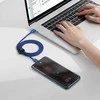 Baseus Crystal Shine kabelis USB-C - USB-C 100W 1.2m mėlynas