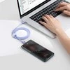 Baseus Crystal Shine USB-C – USB-C laidas 100W 1.2 m – Violetinis