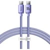 Baseus Crystal Shine USB-C – USB-C laidas 100W 1.2 m – Violetinis
