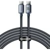 Baseus Crystal USB-C - USB-C laidas 100W 2m - Juodas