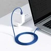 Baseus Crystal Shine kabelis USB-C - USB-C 100W 2m mėlynas
