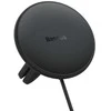 Magnetinis automobilinio telefono laikiklis Baseus CW01 prie ventiliacijos tinklelio su automobiliniu įkrovikliu USB-C, 15W + 25W (juodas)