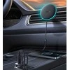 Magnetinis automobilinio telefono laikiklis Baseus CW01 prie ventiliacijos tinklelio su automobiliniu įkrovikliu USB-C, 15W + 25W (juodas)