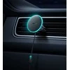 Magnetinis automobilinio telefono laikiklis Baseus CW01 prie ventiliacijos tinklelio su automobiliniu įkrovikliu USB-C, 15W + 25W (juodas)