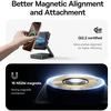 Baseus įkroviklis Belaidis PicoGo AF21 3in1 Qi2.2 35W su USB-C kabeliu 1m - juoda (6942521201723)