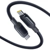 Baseus PicoGo Fast Charging Data Cable USB-C – USB-C 240W 1m Cosmic juodos spalvos
