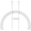 Baseus Superior Series ll USB-C - USB-C 30W 480Mb/s 2m kabelis - baltos saplvos