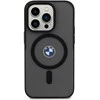 BMW BMHMP15LDSLK Apple iPhone 15 Pro 6.1″ juodos spalvos kietas dėklas IML Signature MagSafe