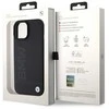 Apple iPhone 15 BMW odinis dėklas Hot Stamp (BMHCP15SSLLBK) juodos spalvos