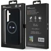 Samsung Galaxy S24 Plus BMW Dėklas M silikoninis Printed Ring MagSafe (BMHMS24M23SROK) juodos spalvos