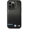 Dėklas BMW BMHCP14L22NBCK Apple iPhone 14 Pro 6,1″ juodos spalvos Leather Carbon
