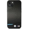 BMW BMHCP14S22NBCK Apple iPhone 14 / 15 / 13 6.1" dėklas telefonui juodos spalvos Leather Carbon