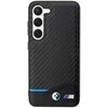 Dėklas BMW BMHCS23M22NBCK S23+ S916 juodos spalvos Leather Carbon
