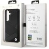 Samsung Galaxy S24 BMW Dėklas Signature odinis Crossing Lines Pattern (BMHCS24S23RCGPK) juodos spalvos