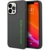 AMG Liquid silikoninis Žalias Logo dėklas skirtas Apple iPhone 14 Pro pilkos spalvos