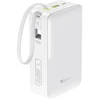 Baseus EnerFill FC51 Bipow 2 Pro 22.5W išorinė baterija su integruotu laidu 30000mAh Moon Baltas