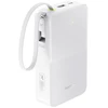 Baseus EnerFill FC51 Bipow 2 Pro 22.5W išorinė baterija su integruotu laidu 20000mAh Moon Baltas