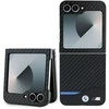 BMW BMHCZF622NBCK Z Flip6 F741 juodos spalvos kietas dėklas Carbon Mėlyna Line