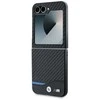 BMW BMHCZF622NBCK Z Flip6 F741 juodos spalvos kietas dėklas Carbon Mėlyna Line