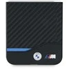 BMW BMHCZF622NBCK Z Flip6 F741 juodos spalvos kietas dėklas Carbon Mėlyna Line