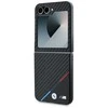 Dėklas BMW BMHCZF623 PUDTK Z Flip6 F741 juodos spalvos kietas dėklas Carbon Tricolor