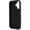DKNY 3D Rubber Repeat Logo Line Apple iPhone 16 dėklas telefonui juodos spalvos