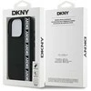 DKNY 3D Rubber Repeat Logo Line Apple iPhone 16 Pro Max dėklas telefonui juodos spalvos