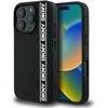 DKNY 3D Rubber Repeat Logo Line Apple iPhone 16 Pro Max dėklas telefonui juodos spalvos