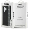 DKNY 3D Rubber Repeat Logo Line Apple iPhone 16 dėklas telefonui juodos spalvos