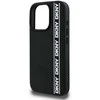 DKNY 3D Rubber Repeat Logo Line Apple iPhone 16 Pro Max dėklas telefonui juodos spalvos