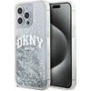 Apple iPhone 15 Pro Max DKNY dėklas Liquid Glitter Big Logo (DKHCP15XLBNAET) baltos spalvos