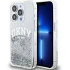 Apple iPhone 15 Pro DKNY dėklas Liquid Glitter Big Logo (DKHCP15LLBNAET) baltos spalvos